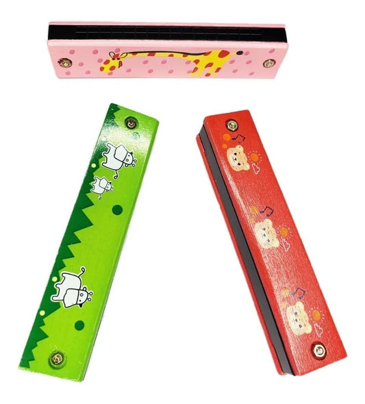 Armónica de Madera para Niños – Juguete Musical Educativo