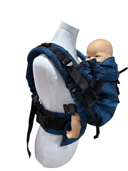 ÍCONO Designe PYTHON BLUE- Portabebé Ergonómico Evolutivo