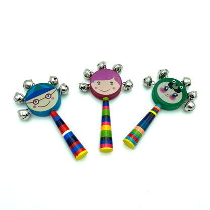 Cascabel de Madera con Campanitas – Juguete Musical Infantil