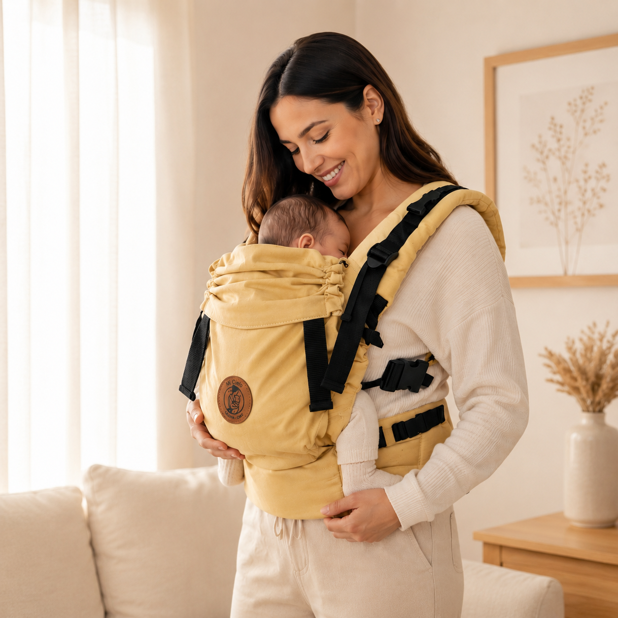 ONE COLOR Yellow - Portabebés Ergonómico Evolutivo