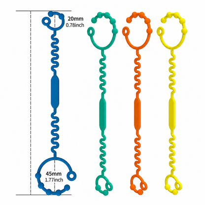 Sujetador de Silicona para Chupete y Mordedor – Seguro, Flexible y Libre de BPA