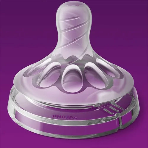 Pack Tetinas Natural Avent 3m+ – Anticólicos, Forma de Pecho, Flujo Variable