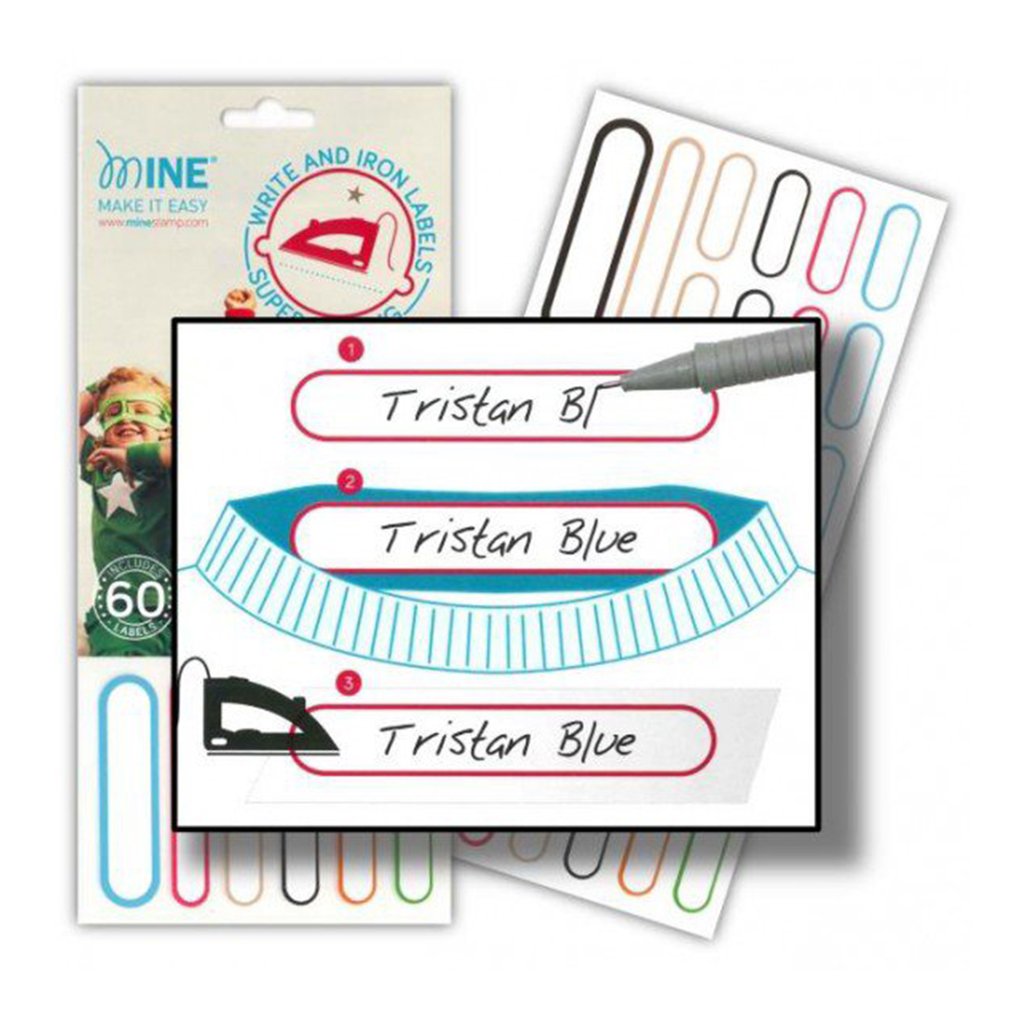 Etiquetas Write & Iron termo adhesivas para ropa