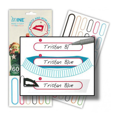 Etiquetas Write & Iron termo adhesivas para ropa