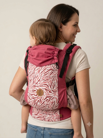 Mochila Toddler Burdeos Cebra