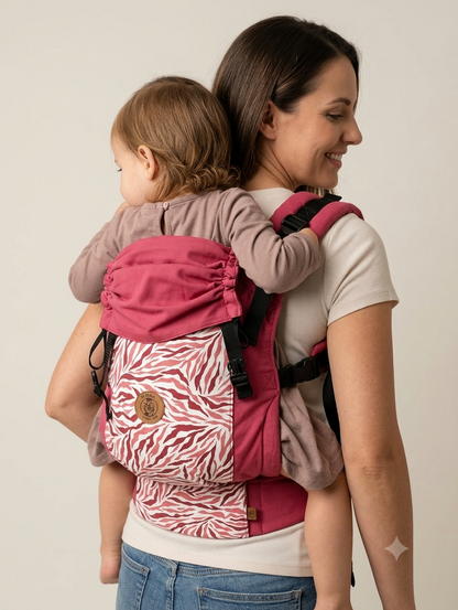 Mochila Toddler Burdeos Cebra