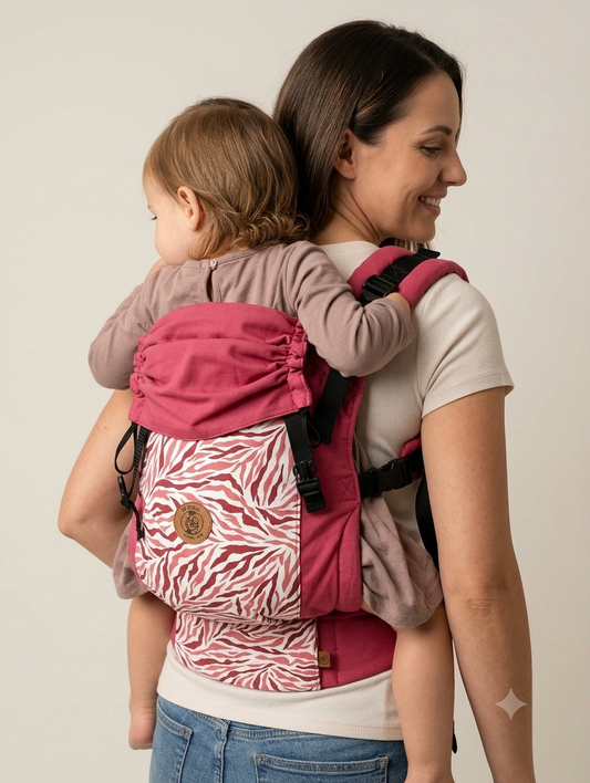 Mochila Toddler Burdeos Cebra