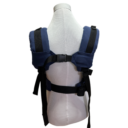 Mochila Primera Etapa Azul Francia Fular Geométrico Beige Azul