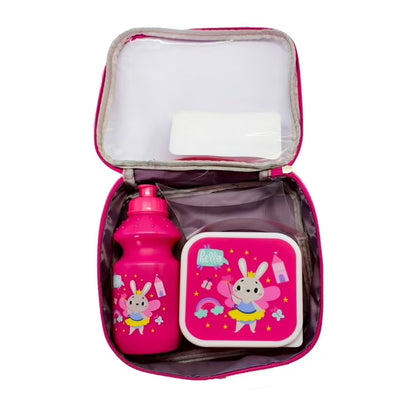 Set de Lonchera Infantil + Botella de Agua (3 Piezas)