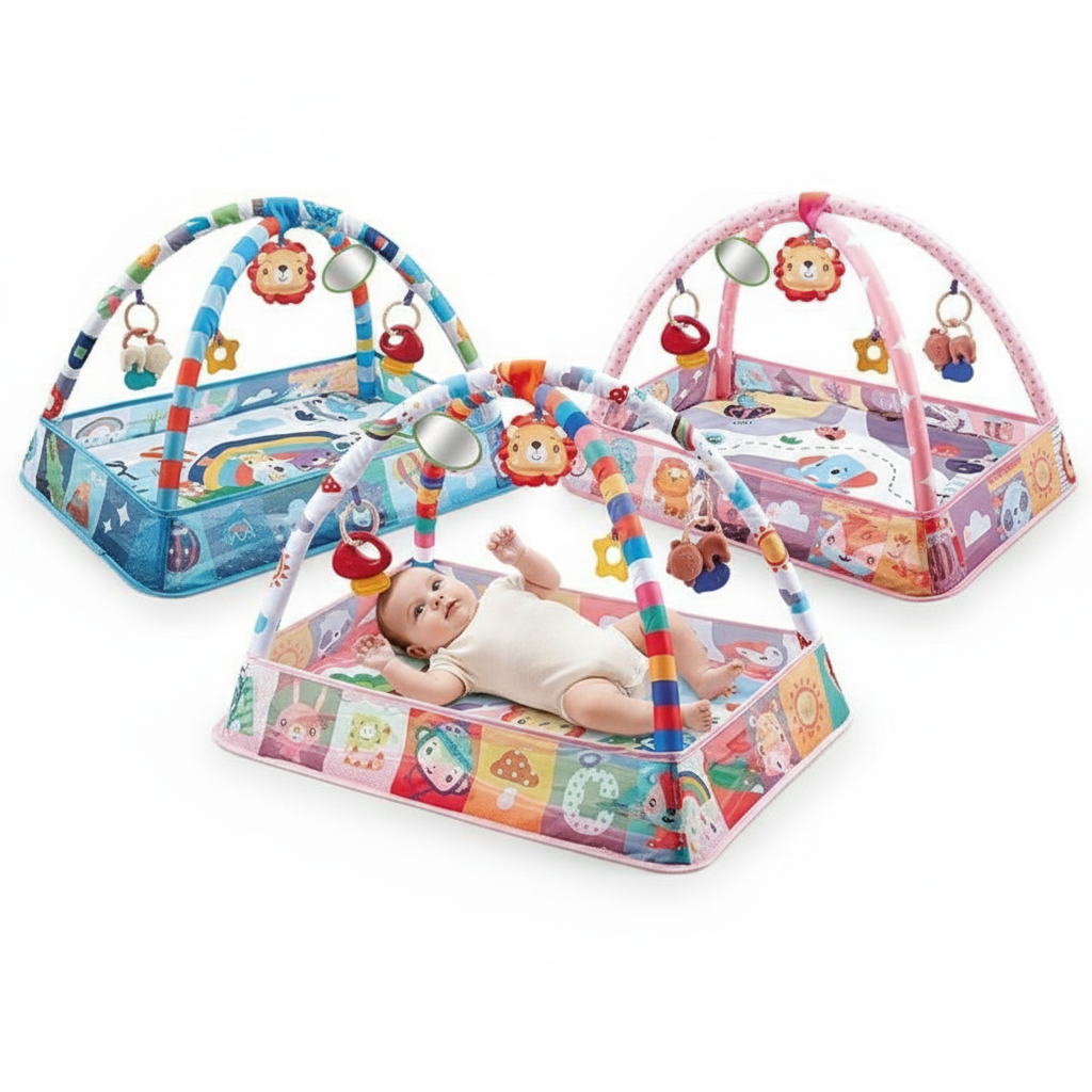 Gimnasio para Bebés – Alfombra de Actividades Multifuncional con Arco de Juegos