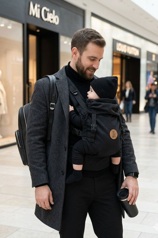 ÍCONO Design Black Edition – Portabebé Ergonómico Evolutivo