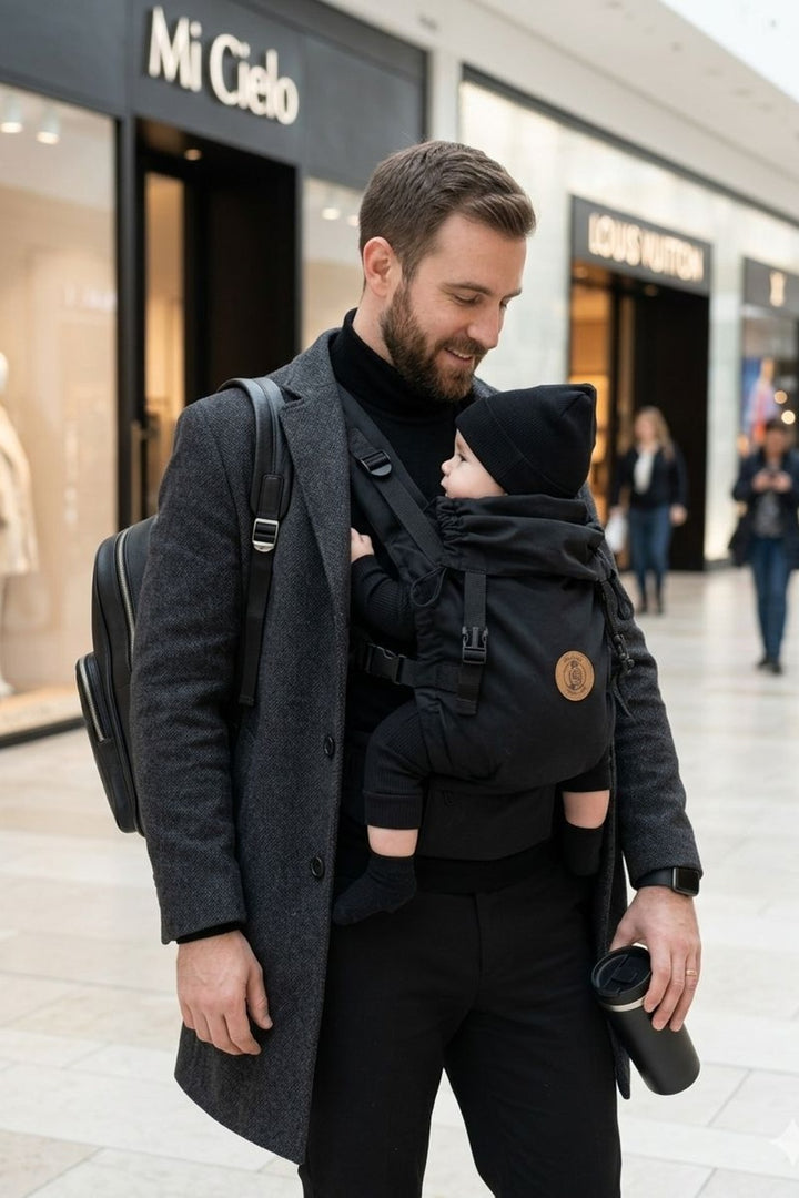 ÍCONO Design Black Edition – Portabebé Ergonómico Evolutivo