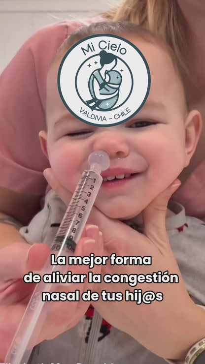 Jeringa para Lavado Nasal de Bebé con Punta de Silicona – Suave y Reutilizable